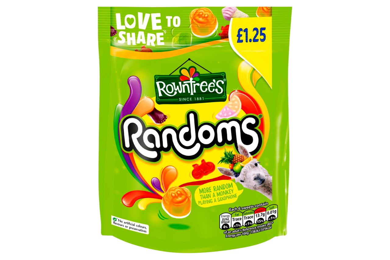 Rowntrees Randoms Sweets Sharing Bag 120g Best Before Its Gone Ltd 9704